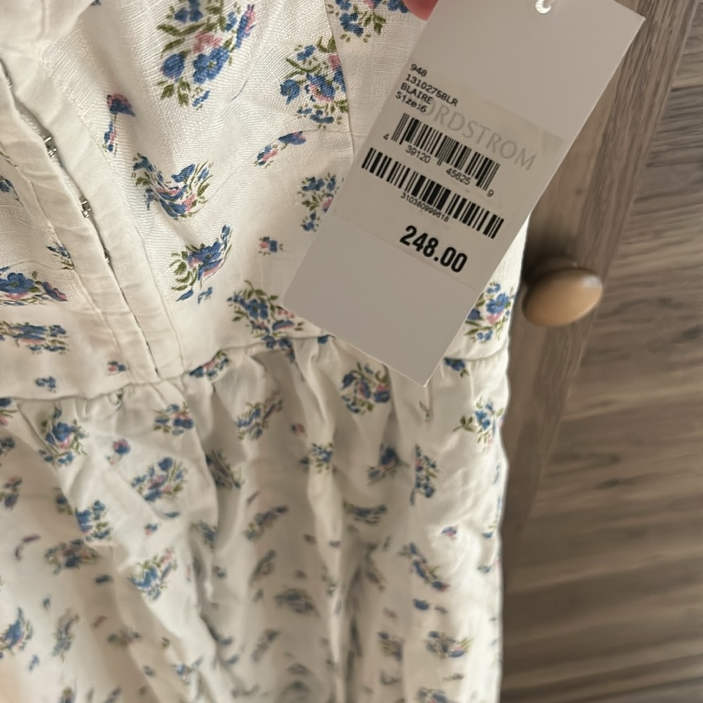 Reformation Tagliatelle Floral-print Linen Midi Dress - Picture 5 of 10